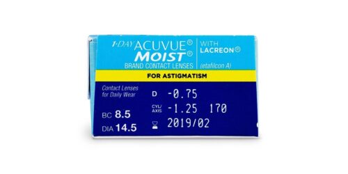 1-Day Acuvue Moist for Astigmatism (30 toric lenses)