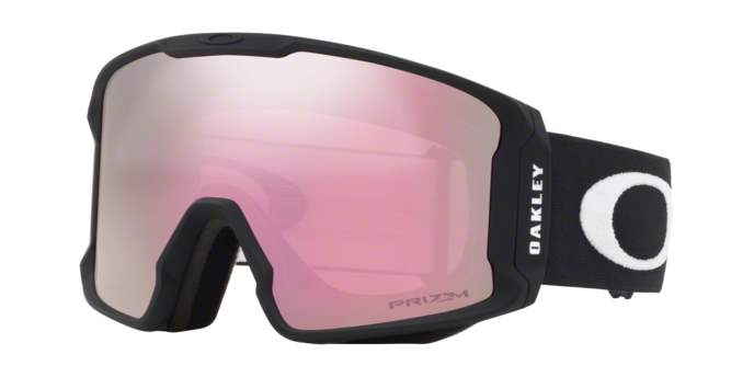 OAKLEY Snow Goggles Line Miner Matte Black / Prizm Snow Hi Pink - Large • OO-7070-707006 • 0OO7070 707006 030A • EyeWearThese.com