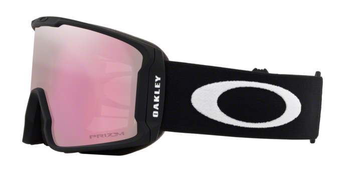 OAKLEY Snow Goggles Line Miner Matte Black / Prizm Snow Hi Pink - Large • OO-7070-707006 • 0OO7070 707006 060A • EyeWearThese.com