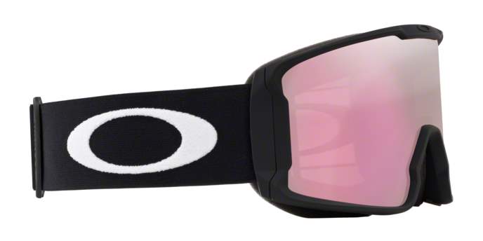 OAKLEY Snow Goggles Line Miner Matte Black / Prizm Snow Hi Pink - Large • OO-7070-707006 • 0OO7070 707006 300A • EyeWearThese.com
