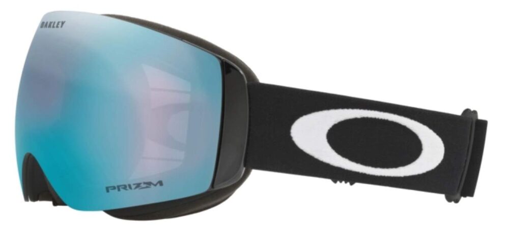OAKLEY Snow Goggles Flight Deck Matte Black / Prizm Snow Sapphire Irid - Medium • OO-7064-706441 • OO7064 706441 3 • EyeWearThese.com