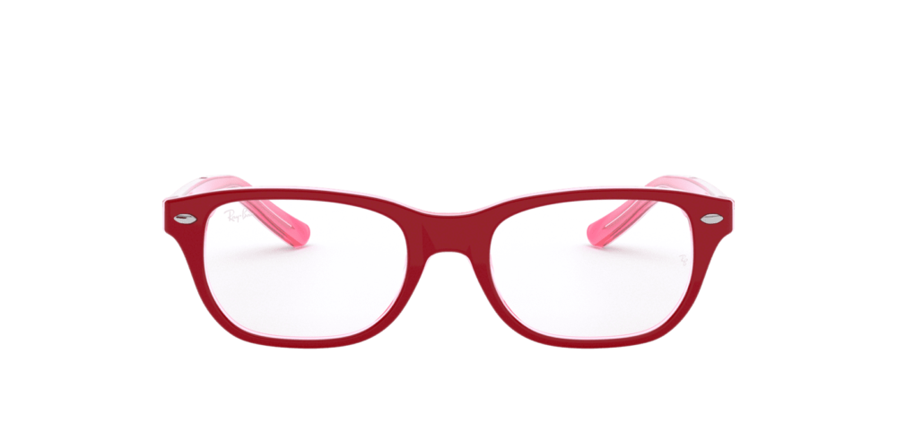 Ray-Ban Junior • Ray-Ban Kids RY-1555 Trasparent Pink On Top Bordeau • 0RY1555 3761 000A
