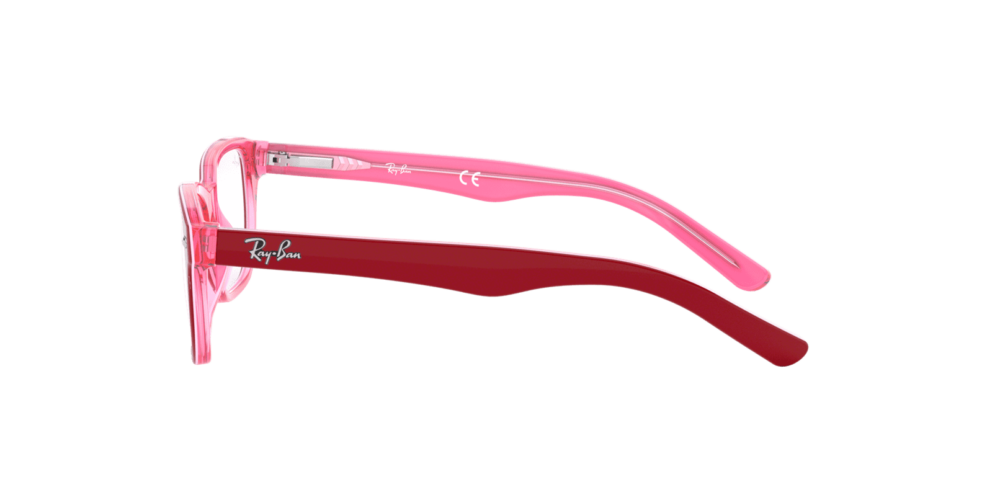 Ray-Ban Junior • Ray-Ban Kids RY-1555 Trasparent Pink On Top Bordeau • 0RY1555 3761 090A
