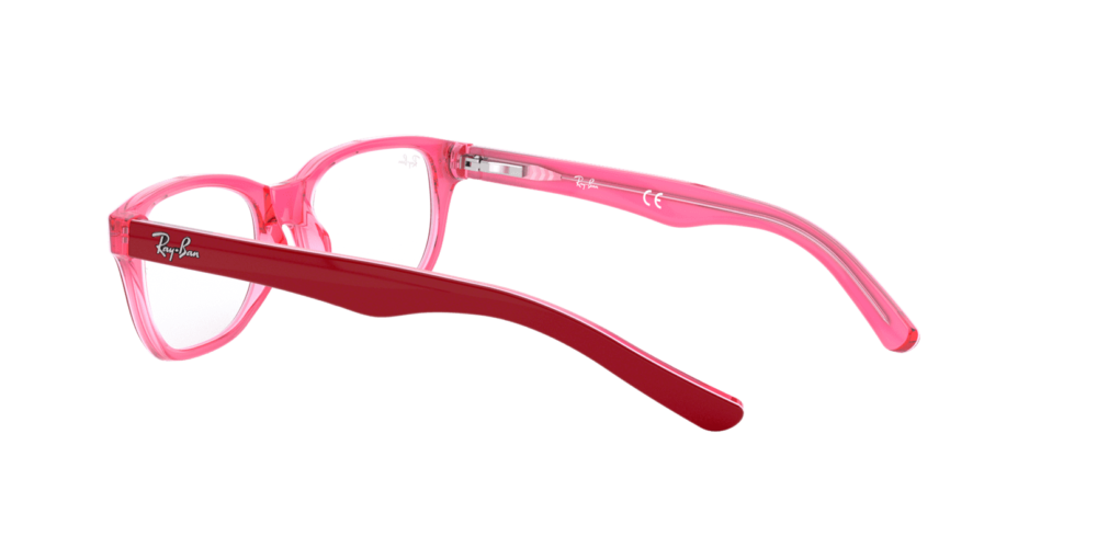 Ray-Ban Junior • Ray-Ban Kids RY-1555 Trasparent Pink On Top Bordeau • 0RY1555 3761 120A