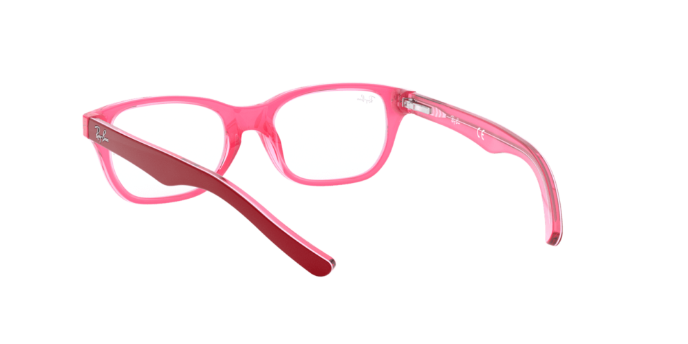 Ray-Ban Junior • Ray-Ban Kids RY-1555 Trasparent Pink On Top Bordeau • 0RY1555 3761 150A