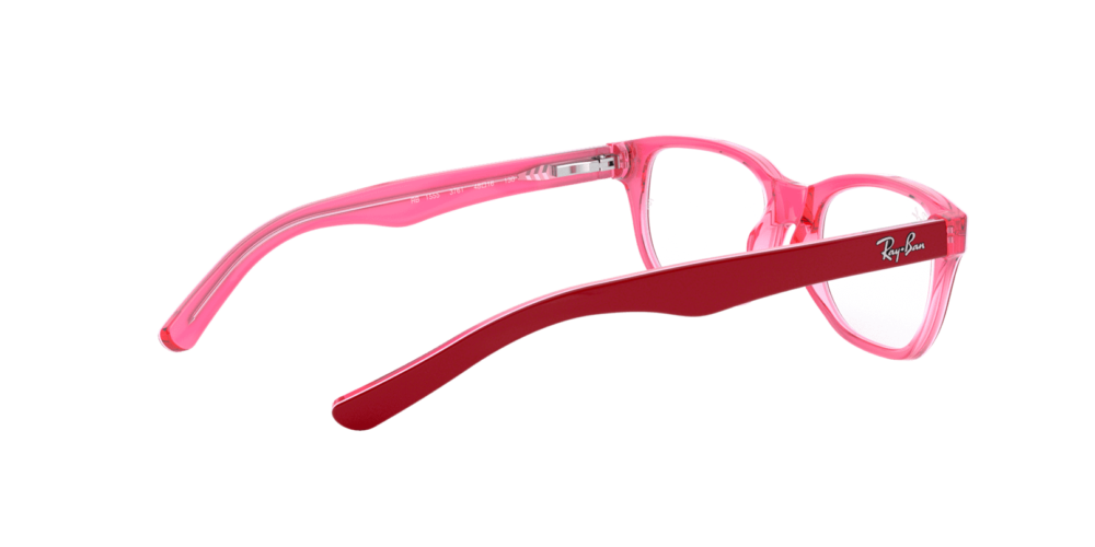 Ray-Ban Junior • Ray-Ban Kids RY-1555 Trasparent Pink On Top Bordeau • 0RY1555 3761 240A