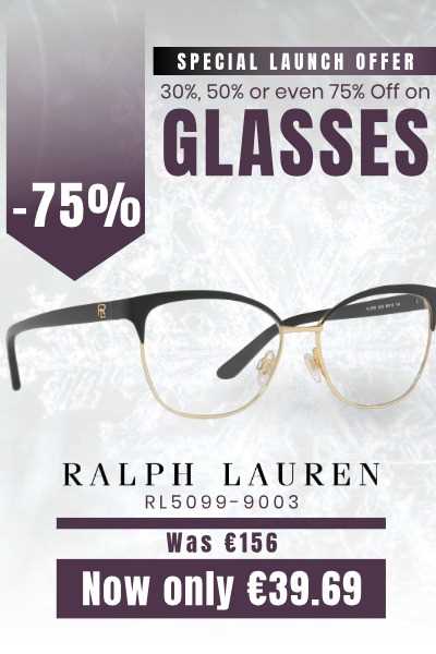 Ralph Lauren RL-5099 Shiny Black On Gold