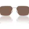 Emporio Armani EA2140 Matte Pale Gold / Dark Brown