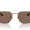 Emporio Armani EA2140 Matte Pale Gold / Dark Brown