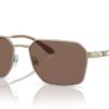 Emporio Armani EA2140 Matte Pale Gold / Dark Brown