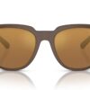 Emporio Armani EA4205 Matte Brown / Brown Mirror Gold