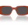 Prada PR17WS Laranja/Preto/Cinza Escuro