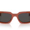 Prada PR17WS Laranja/Preto/Cinza Escuro
