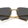 Prada PRA55S Satin Yellow Gold / Dark Grey