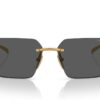 Prada PRA55S Satin Yellow Gold / Dark Grey