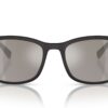 Prada Sport PS01TS Black Rubber / Light Grey Mirror Silver
