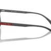 Prada Sport PS01TS Black Rubber / Light Grey Mirror Silver