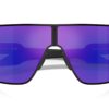 Prada Sport PS54YS Matte Black / Dark Blue Mirror Violet