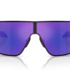 Prada Sport PS54YS Matte Black / Dark Blue Mirror Violet