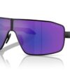 Prada Sport PS54YS Matte Black / Dark Blue Mirror Violet
