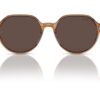 Ray-Ban RB2195 Transparentní hnědé / Světle hnědé zrcadlové zlaté