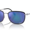 Ray-Ban RB3705 Black On Silver / Polar Grey Mirror Blue