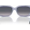 Ray-Ban RB4389 Läpinäkyvä Vaaleanvioletti / Sininen Liukuvärjäys Polar