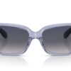 Ray-Ban RB4389 Läpinäkyvä Vaaleanvioletti / Sininen Liukuvärjäys Polar