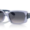 Ray-Ban RB4389 Läpinäkyvä Vaaleanvioletti / Sininen Liukuvärjäys Polar