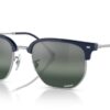 Ray-Ban RB4416 Modré na striebornej / Polárne modré zrkadlo