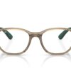 Ray-Ban Kids RY-1619 Transp Brown On Rubber Green