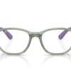 Ray-Ban Kids RY-1619 Transp Green On Rubber Wisteri