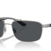 Ray-Ban RB3737 tummanharmaat aurinkolasit