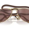 Ray-Ban Kids Junior Aviator RJ9506S Brown Mirror Silver