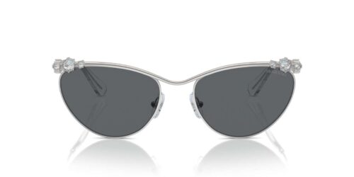 400187 - Armação prateada / Lentes cinza-escuras