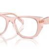 Prada PRA18V Transparenter Pfirsichrahmen