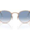 Ray-Ban Round Metal RB3447 Clear & Blue