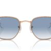 Ray-Ban Hexagonal RB3548 Transparente e Azul