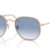 Ray-Ban Hexagonal RB3548 Transparente e Azul