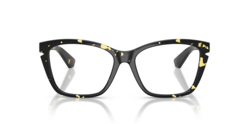 4106 - Yellow Havana frame / Clear lenses