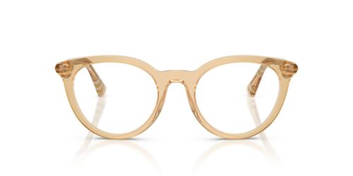 4167 - Beige montuur / Transparante lenzen