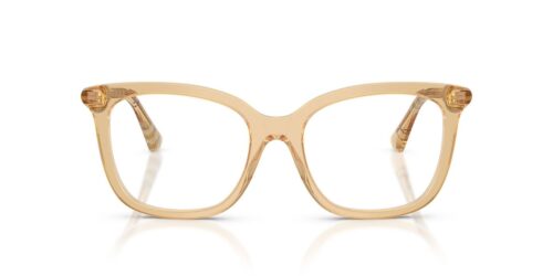 4167 - Beige montuur / Transparante lenzen