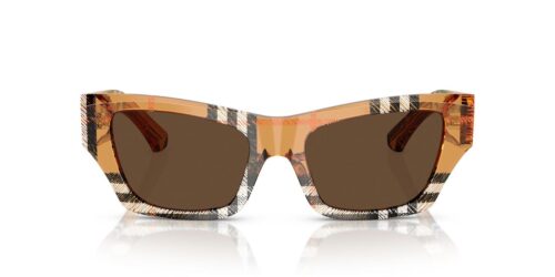 414673 - Check Sand frame / Dark Brown lenses