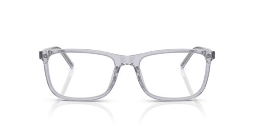 3291 - Armação cinza transparente / Lentes transparentes