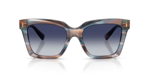344814 - Striped Blue frame / Grey Gradient Blue lenses