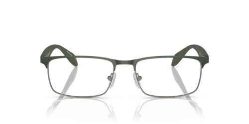 3367 - Matte Gunmetal/Green frame / Clear lenses