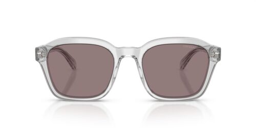 62507N - Shiny Transparent Crystal frame / Purple Brown lenses