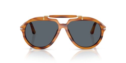 960/R5 - Striped Brown frame / Blue lenses