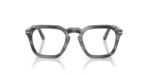 1192 - Striped Grey frame / Clear lenses