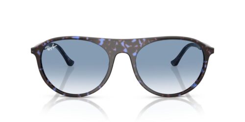 14303F - Rám v odtieni korytnačia koža Havana Blue / Číre gradientné modré šošovky